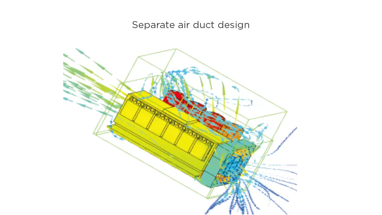 separate air duct design